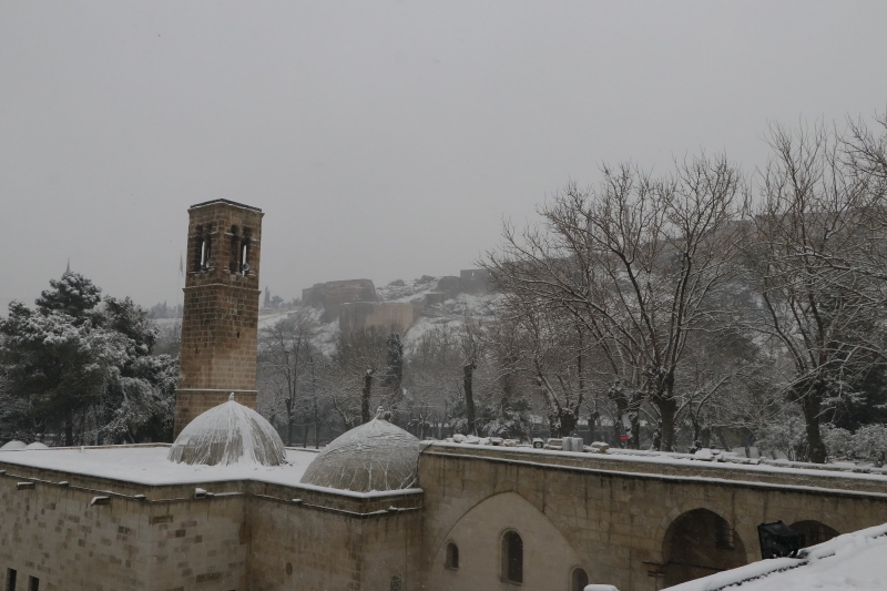Şanlıurfa`da kar manzaraları