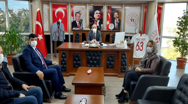 Başkan Aslan'dan Gençlik ve Spor İl Müdürüne ziyaret