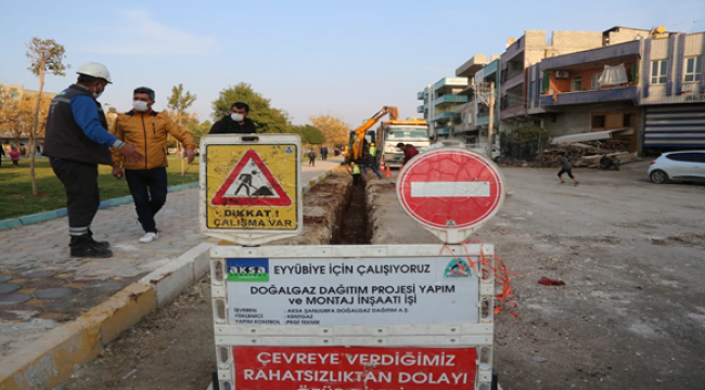 Başkan Kuş, Doğalgaz Çalışmalarını Yerinde İnceledi