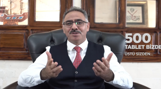 Başkan Kuş'tan Dev Eğitim Kampanyası "500 Tablet Bizden Üstü Sizden"