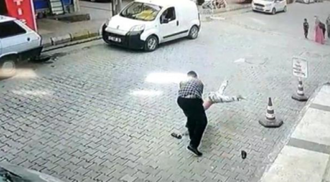 Bir çocuğu havaya kaldırıp yere atan esnaf serbest bırakıldı