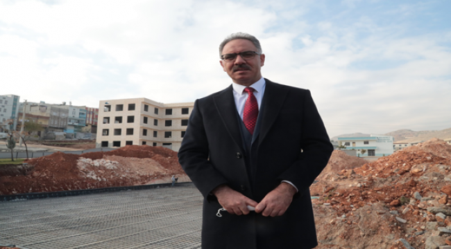 Eyyübiye'de, Yarı Olimpik Yüzme Havuzunun Çalışmaları Başladı. 