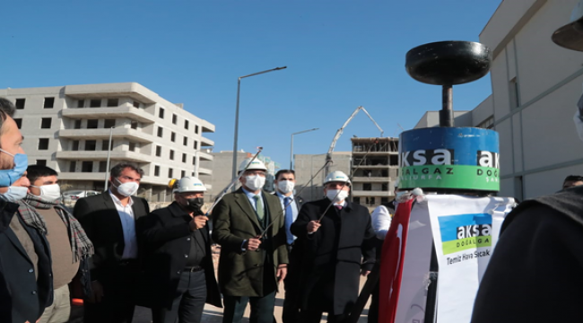 Eyyübiye Doğalgaza Kavuştu, İlk Meşale Yakıldı