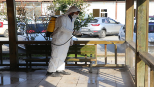 Haliliye Belediyesi, Hastaneleri Dezenfekte Ediyor