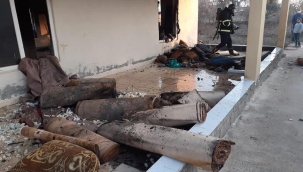 Harran'da taziye evinde yangın