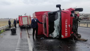 İtfaiye Aracı Kaza Yaptı