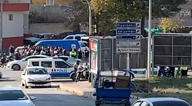 Karaköprü'de kavga