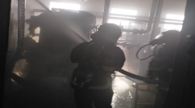 Okulun kazan dairesinde yangın