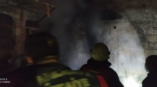 Şanlıurfa'da Ayakkabı atölyesinde yangın