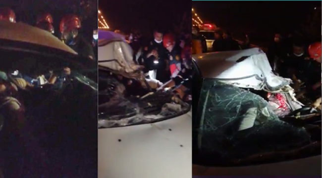 Şanlıurfa'da sıkışmalı trafik kazası, 1 ölü, 5 yaralı