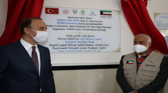 Tayba Ortaokulu Eğitim Öğretimin Hizmetine Sunuldu