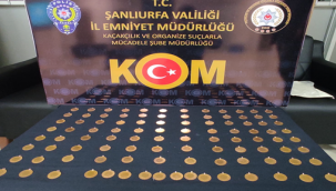 Urfa'da 100 sahte Cumhuriyet altını ele geçirildi