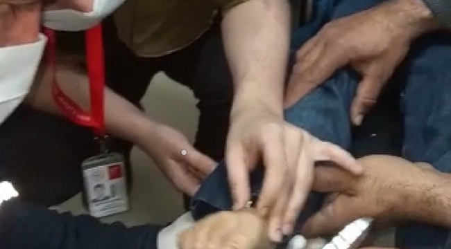 Urfa"da çocuğun ayağına çivi battı