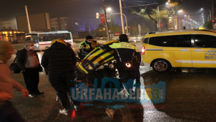 Urfa'da kurye kaza yaptı