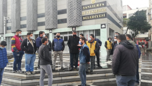 Urfalı esnaflar belediye önünde toplandı!