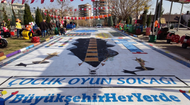 Büyükşehir belediyesi, çocuk oyun sokağı projesini hayata geçirdi