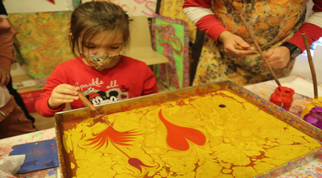 Büyükşehir'in Sanat Atölyesi İle Çocuklar Hayal Gücünü Geliştiriyor 