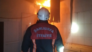 Ceylanpınar'da fabrika yangını