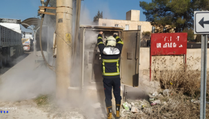 Eyyübiye'de korkutan yangın