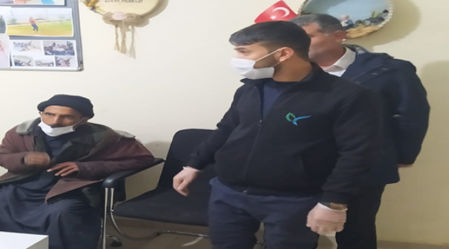 Eyyübiye'de soğuk havada sokakta kalan vatandaşa sahip çıkıldı