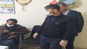 Eyyübiye'de soğuk havada sokakta kalan vatandaşa sahip çıkıldı