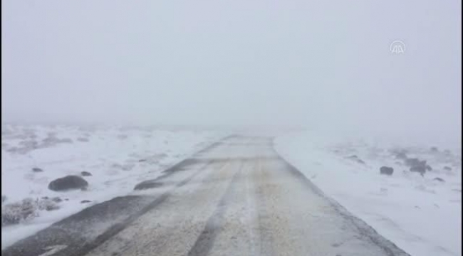 Karacadağ'da Kar yağışı etkili oluyor