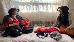 Şanlıurfa milletvekili dördüzleri ziyaret etti