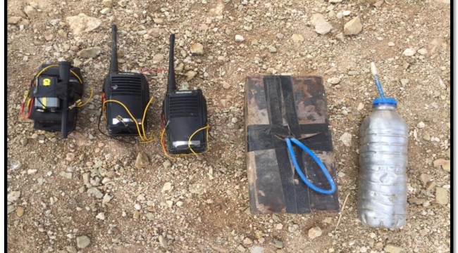 Şanlıurfa sınırında el yapımı bomba ele geçirildi
