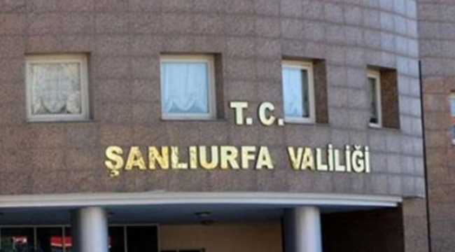 Şanlıurfa Valiliğinden yasak kararı