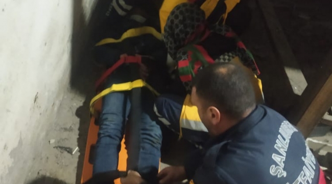 Şanlıurrfa'da asansör boşluğuna düşen genç yaralandı