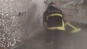 Urfa'da elektrik kontağı yangına neden oldu