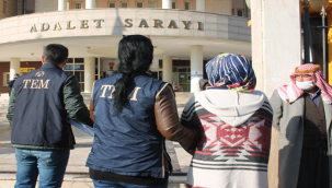 Urfa'da yakalana zanlı adliye'ye sevk edildi