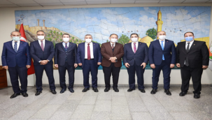 Özhaseki Başkan Beyazgül'ü makamında ziyaret etti 