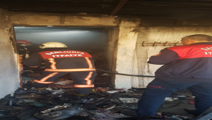 Şanlıurfa'da  eşyalar kül oldu