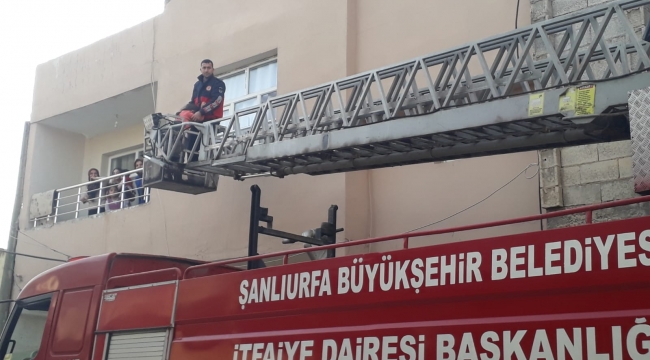 Suruç'ta mahsur kalan küçük kız kurtarıldı