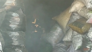 Urfa'da iş yerinde yangın