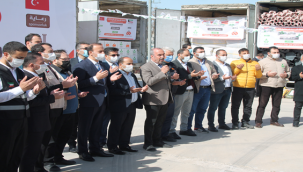 Urfa'dan Suriye'ye 28   Tır Yardım Gönderildi