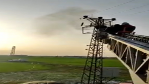 Akçakale'de trafo yangını korkuttu!