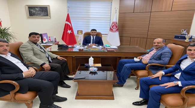 Başkan Aslan, Başhekim  ve hasta ziyaretinde bulundu