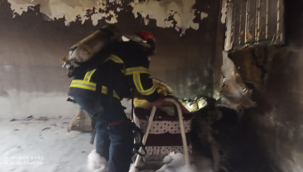 Ceylanpınar'da ev yandı