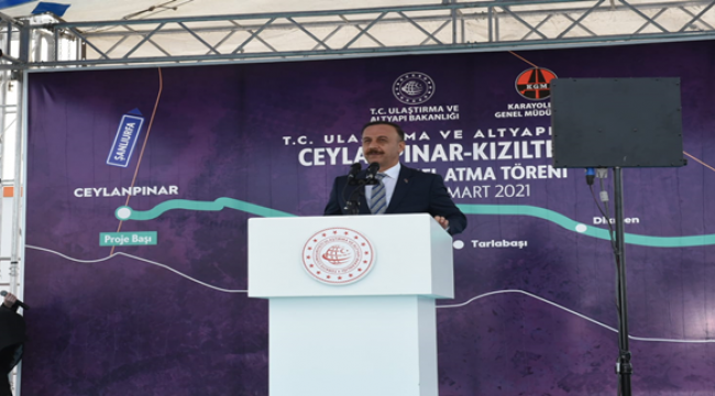 Ceylanpınar-Kızıltepe bağlantı yolunda temel atıldı