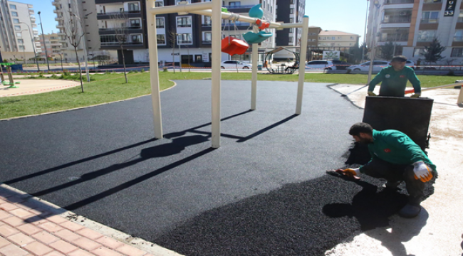 Haliliye'deki Parklarda Bahar Çalışmaları