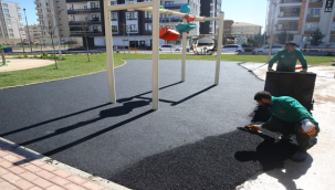 Haliliye'deki Parklarda Bahar Çalışmaları