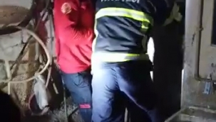 Şanlıurfa'da bir kişi evde mahsur kaldı