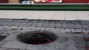 Şanlıurfa'da  hırsızlar rögar kapaklarına dadandı