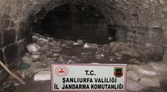 Viranşehir'de izinsiz kazıda Bizans dönemine ait mezar odası bulundu