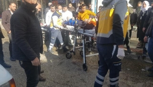 Viranşehir'de motosiklet temizlik görevlisine çarptı