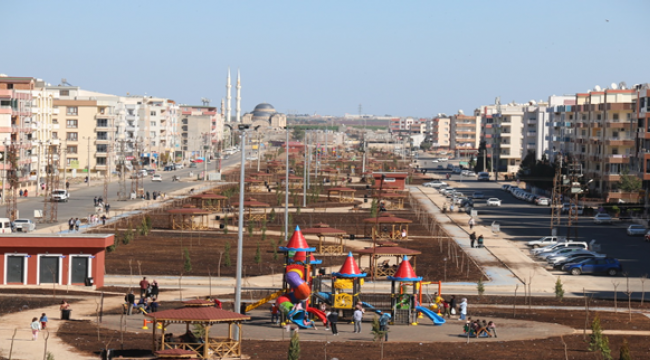 Viranşehir'deki kent parkı yapımında sona gelindi