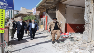 Başkan Beyazgül saha gezilerini sürdürüyor