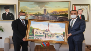 Büyükelçi Hazar İbrahim'den Vali Erin'e Ziyaret